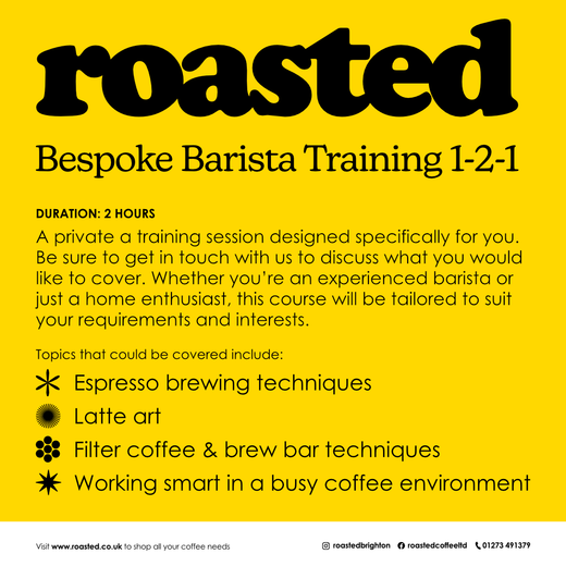 Bespoke Barista Training 1-2-1 Gift Card