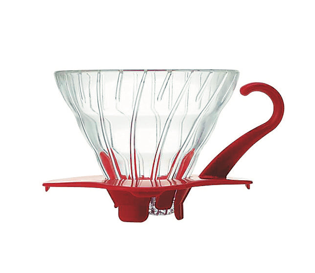 Hario V60 Glass Coffee Dripper 02 Red